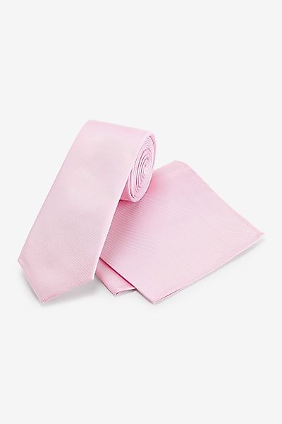 Next Krawatte Hochzeitsset: Seidenkrawatte und Einstecktuch-Slim günstig online kaufen