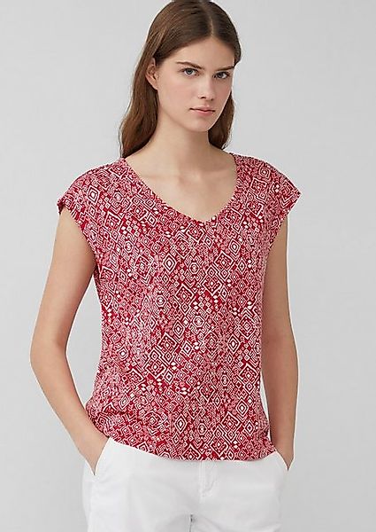 s.Oliver Shirttop Ärmelloses Relaxed-Fit-Shirt mit Cut-out und Schleife günstig online kaufen