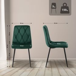 CLP Esszimmerstuhl Clairton (2er Set), mit günstig online kaufen