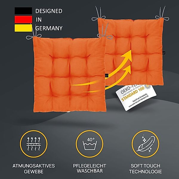 LILENO HOME Stuhlkissen Sitzkissen für Gartenstuhl, günstig online kaufen