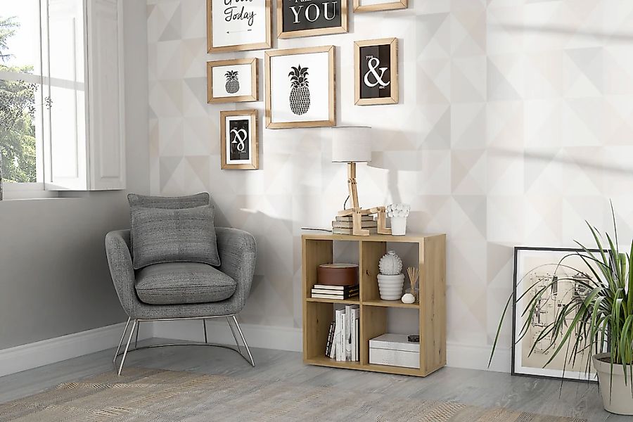 FORTE Standregal "Mauro, FSC-zertifiziert" Fachgröße 33x33cm, 4 Fächer günstig online kaufen