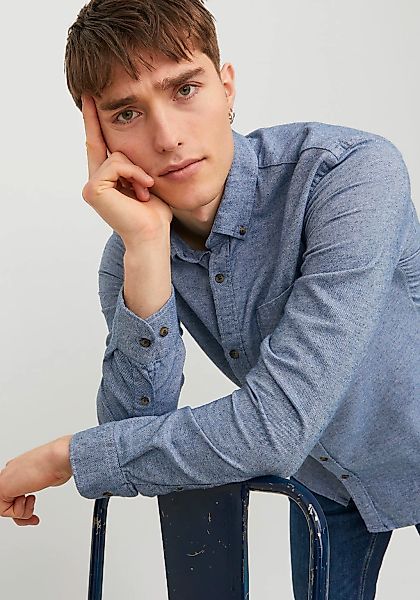 Jack & Jones Langarmhemd JJECLASSIC MELANGE günstig online kaufen