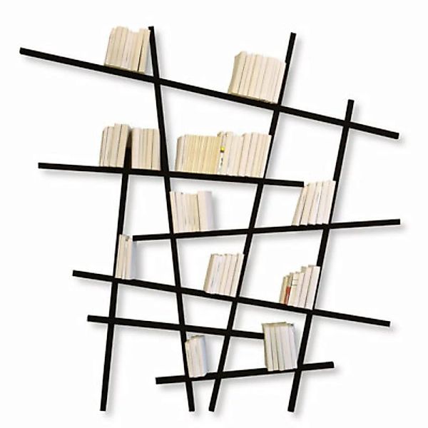 Bücherregal Mikado Large holz schwarz farbig - großes Modell - Compagnie - günstig online kaufen
