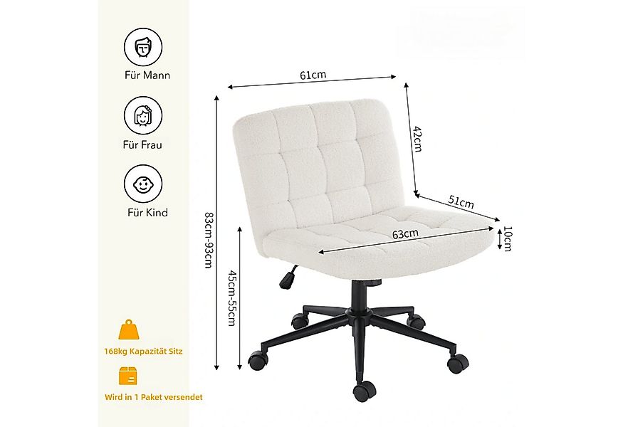 TLGREEN Bürostuhl Drehstuhl mit breiter Sitzfläche,Ergonomischer Stuhl, Höh günstig online kaufen