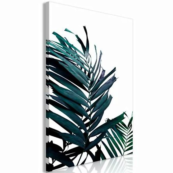 artgeist Wandbild Emerald Leaves (1 Part) Wide weiß-kombi Gr. 60 x 40 günstig online kaufen