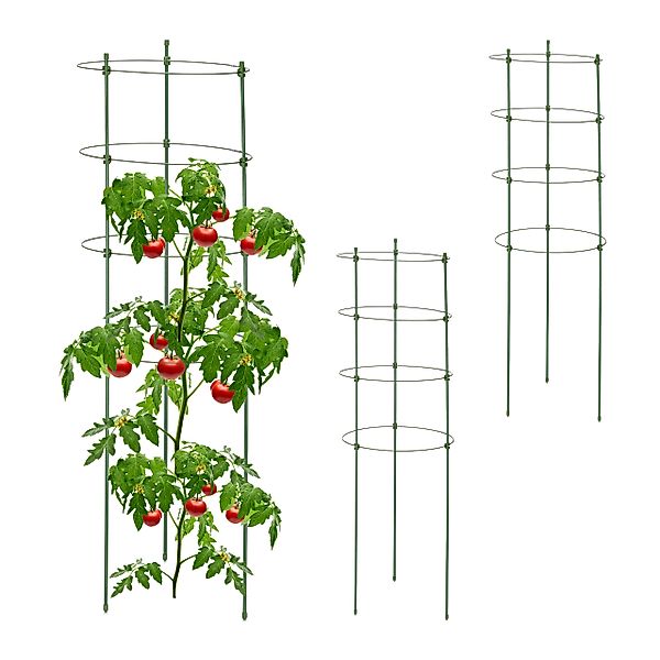 relaxdays Rankhilfe 3er Set Tomatenturm 91 günstig online kaufen
