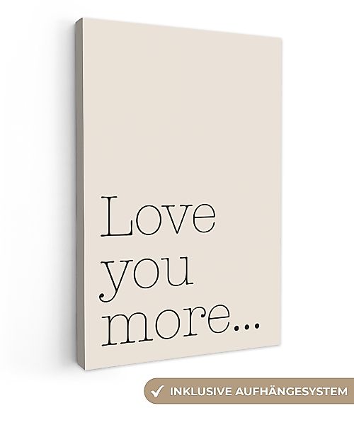 OneMillionCanvasses® Leinwandbild Minimalistisch - Liebe - günstig online kaufen
