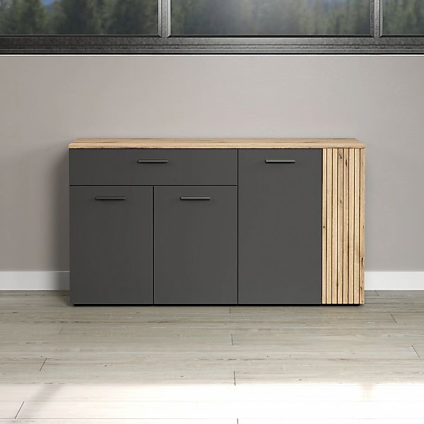INOSIGN Sideboard "Estepona" 1 Stk. tlg. Kommode, Akustikpaneel-Look; Breit günstig online kaufen