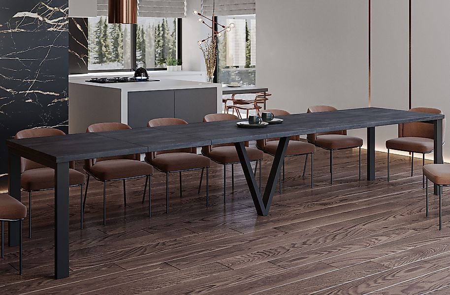 Endo-Moebel Esstisch Titan XXL 130-405 cm, günstig online kaufen