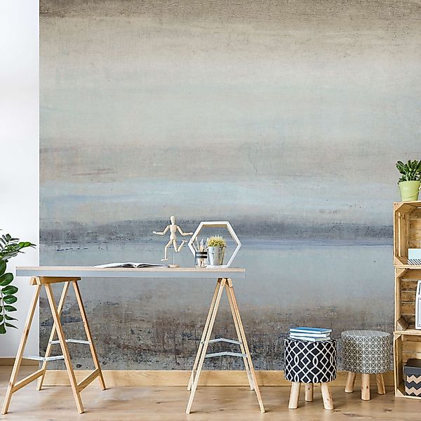 Bilderdepot24 Vliestapete Abstrakt Horizont Blau Tapete günstig online kaufen