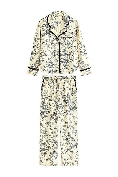 LAURA ASHLEY Pyjama Laura Ashley Viskose-Schlafanzug mit Knopfleiste (2 tlg günstig online kaufen