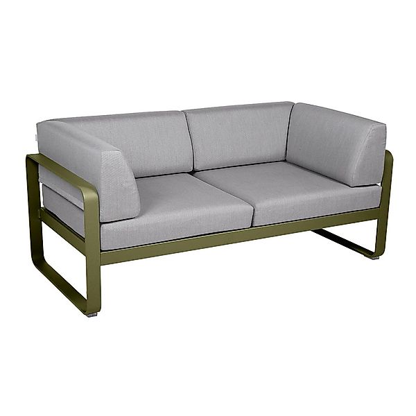 Bellevie 2-Sitzer Club Sofa D3 Pesto 79 Flanellgrau günstig online kaufen