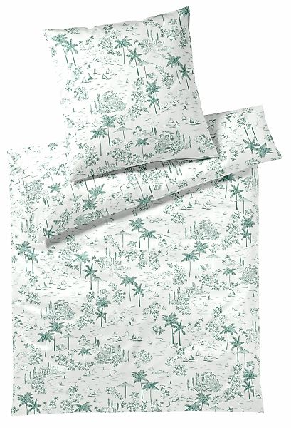 Elegante Bettwäsche "Positano" 2 Stk. angenehmes Hautgefühl günstig online kaufen