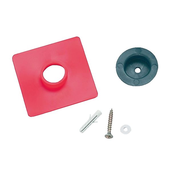 Kristall-Form Zubehör Clip-On Rot-Schwarz 10 cm x 10 cm x 1 cm günstig online kaufen