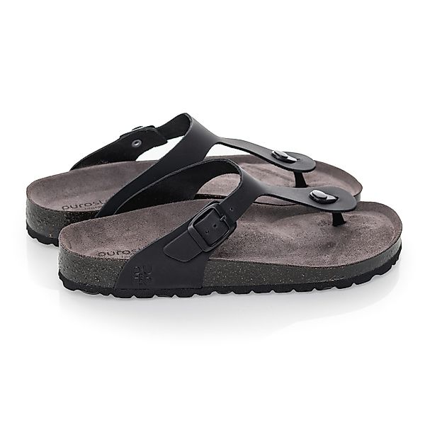 purosteps Toledo-Eco 17017-schwarz-grau Sandale Echtes Leder, günstig online kaufen