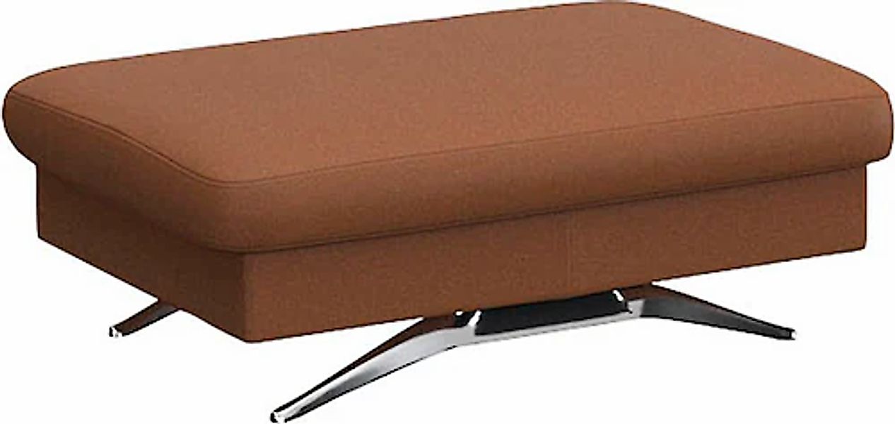 FLEXLUX Pouf »Glow Sitzhocker, Polsterhocker« Hocker mit Stauraum, Fuß Alu günstig online kaufen