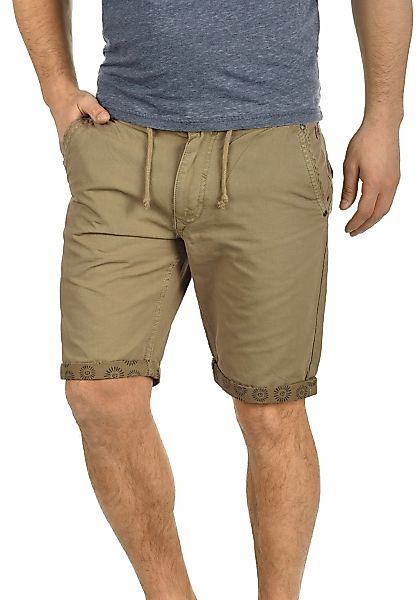 Blend Chinoshorts "BHClaudio" Chino Shorts mit Print am Saumumschlag günstig online kaufen