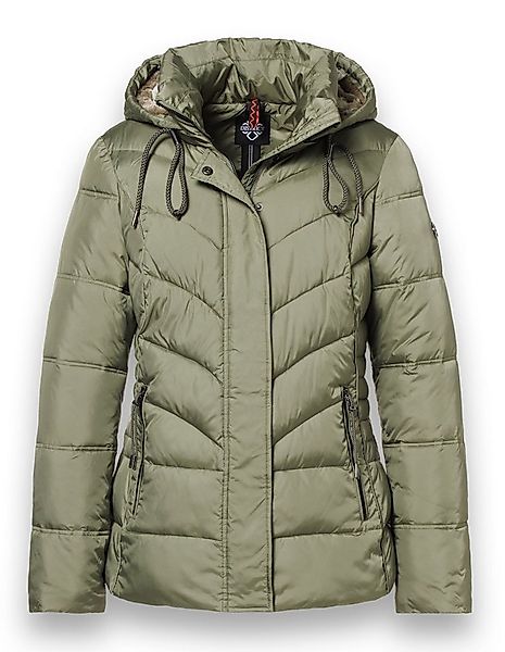 District Winterjacke Montana (mit Kapuze, gefüttert, wasserabweisend) olive günstig online kaufen
