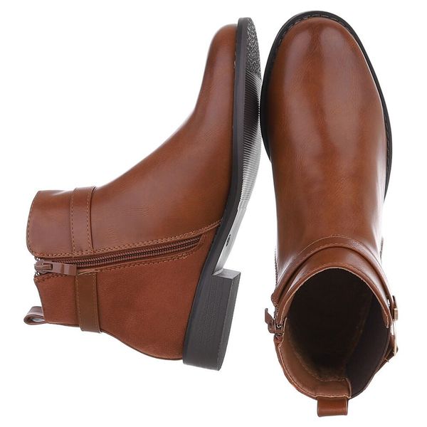 Ital-Design Elegante Damen Stiefeletten mit Schnalle günstig online kaufen