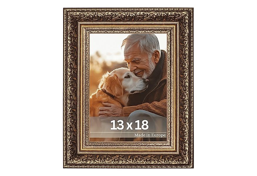 Victor (Zenith) Bilderrahmen Leonardo, Bilderrahmen Gold Braun 13 x 18 cm, günstig online kaufen