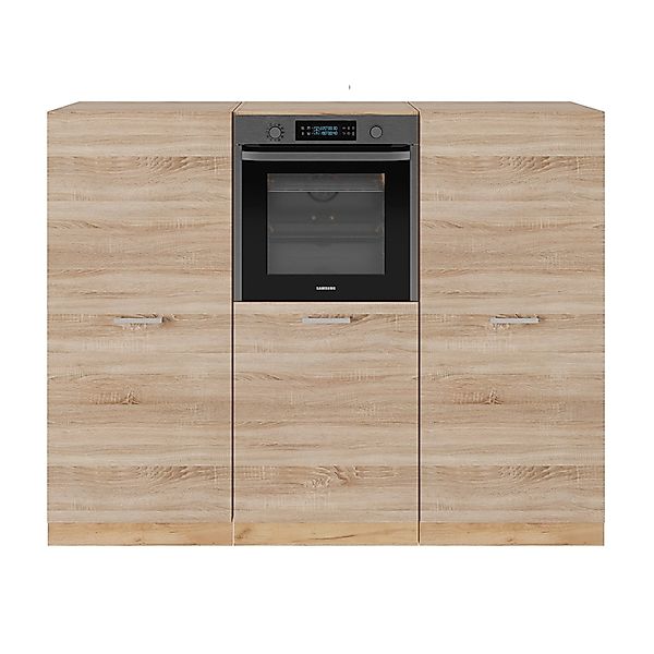 Vicco R-Line Küchenblock Sonoma/Goldkraft Eiche 180 cm ohne Arbeitsplatte günstig online kaufen