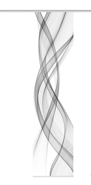 HOME WOHNIDEEN Schiebegardine Schiebegardine FERROL Grau/Multicolor, günstig online kaufen