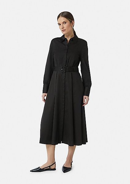 comma Midikleid Kleid Midikleid aus Popeline mit Gürtel und Eingrifftaschen günstig online kaufen