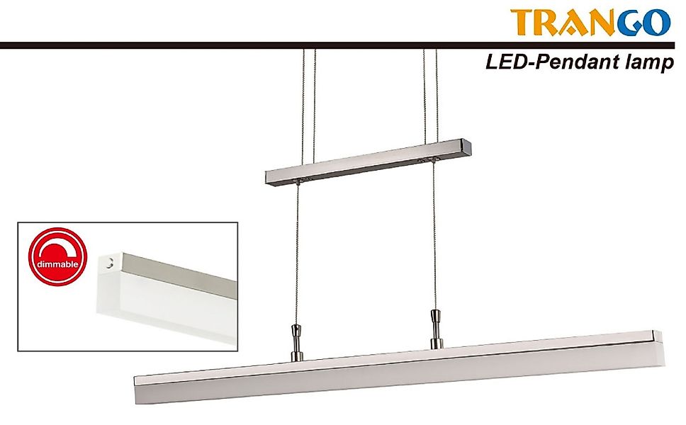 TRANGO LED Pendelleuchte, 2014-012A Design stufenlos günstig online kaufen