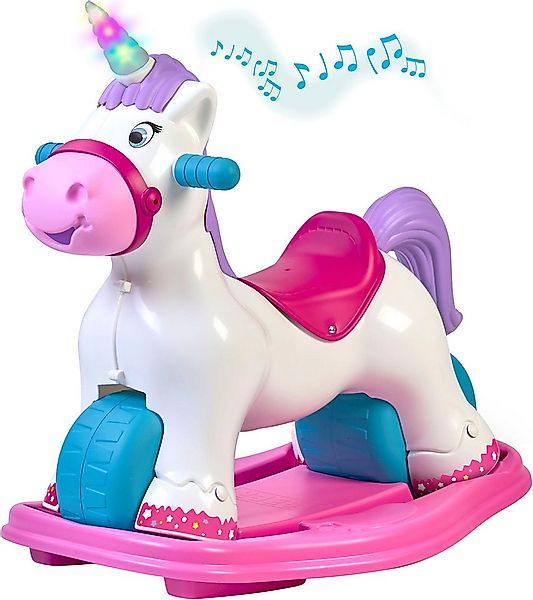 Feber® Schaukeltier Feber Baby Unicorn 2in1, mit Licht- und Soundeffekt, Ma günstig online kaufen