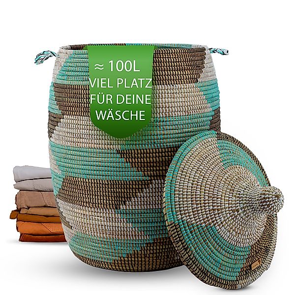 YAADU Wäschekorb mit Deckel 100L – günstig online kaufen