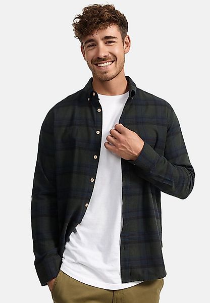 Indicode Langarmhemd Herren Riverside Herrenhemd Langarm Langarmhemd mit Bu günstig online kaufen