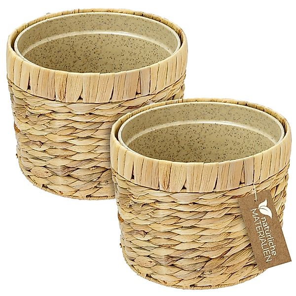 HMF Wasserhyazinthentopf Innovativer Blumentopf geflochten aus günstig online kaufen