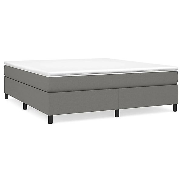 vidaXL Boxspringbett Dunkelgrau 160x200 cm Stoff1399070 günstig online kaufen