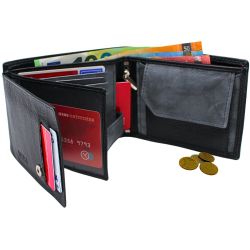 L&B Geldbörse Nappaleder Bi-Color Portemonnaie, mit günstig online kaufen