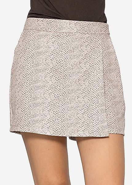 SASSYCLASSY Hosenrock Kurzer Hosenrock mit hohem Bund und Wickeloptik Skort günstig online kaufen