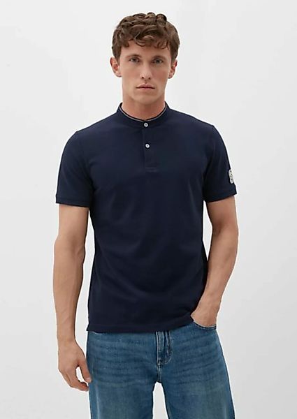 s.Oliver Kurzarmshirt Poloshirt mit Piqué-Struktur Logo günstig online kaufen