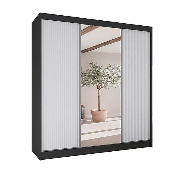 Beautysofa Kleiderschrank RAMOS II Breite: 200cm, günstig online kaufen