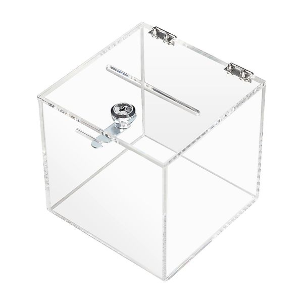 HMF 46919 Acryl Spendenbox Schloss 15 x 15 x 15 cm DIN A6 Transparent günstig online kaufen