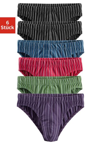 le jogger Slip Packung, 6 Stk. tlg., mit garngefärbten Streifen günstig online kaufen