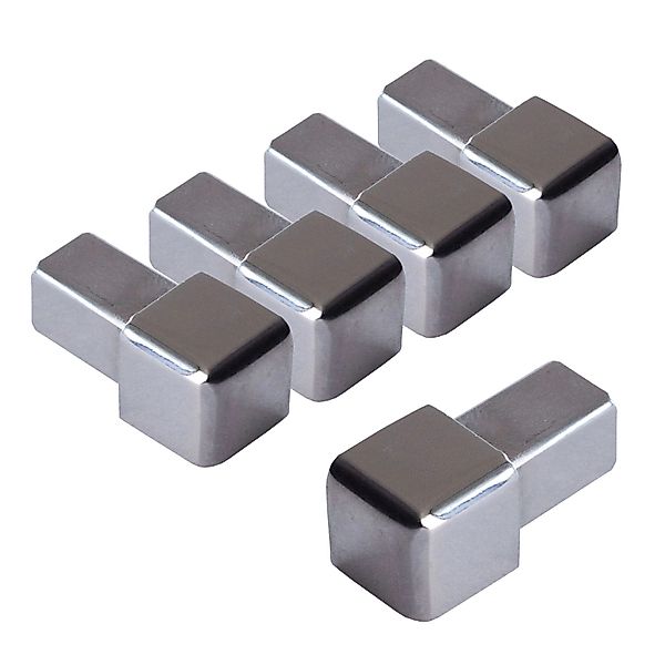Dalsys Endstück Quadratprofil 5x 8mm Edelstahl Poliert Eckstücke günstig online kaufen