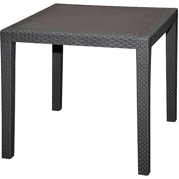 Progarden Gartentisch Esstisch Terrasse Rattanoptik Bistrotisch günstig online kaufen