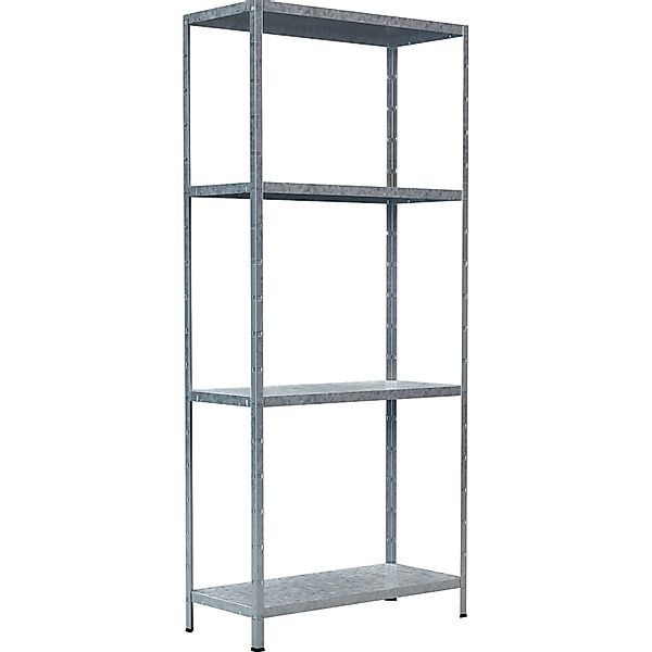 Schulte Steck-Grundregal Verzinkt 180 cm x 80 cm x 35 cm günstig online kaufen
