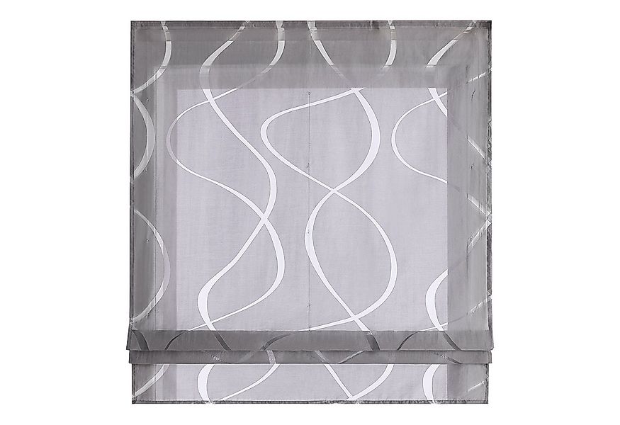 Joyswahl Raffrollo, mit Klettband, Küche Bändchenrollo Modern mit Wellen Mu günstig online kaufen