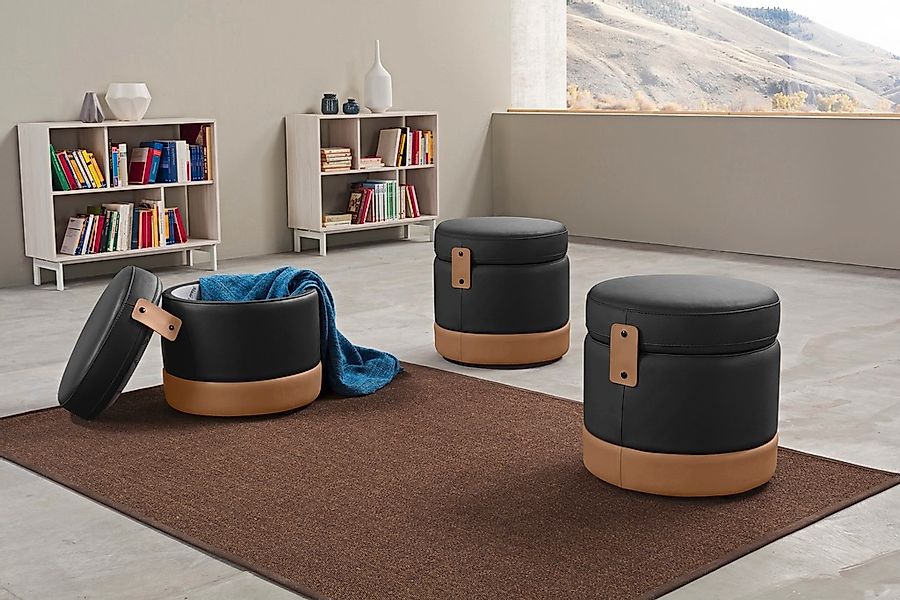Egoitaliano Hocker "Tonder, Designhocker als Blickfang mit tollen Details" günstig online kaufen