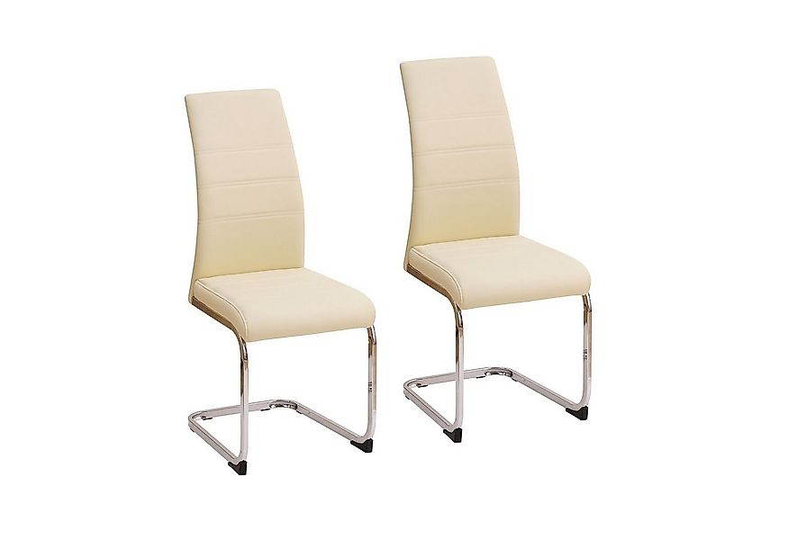 HTI-Living Freischwinger Schwingstuhl SallyC PU Beige (Set, 2 St), Freischw günstig online kaufen