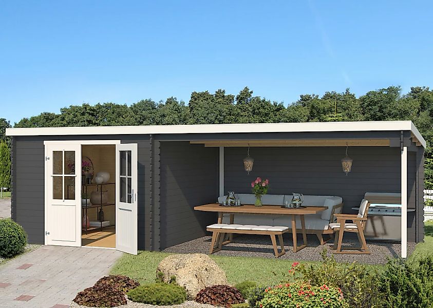 LASITA MAJA Gartenhaus "St. Louis" mit Anbau günstig online kaufen