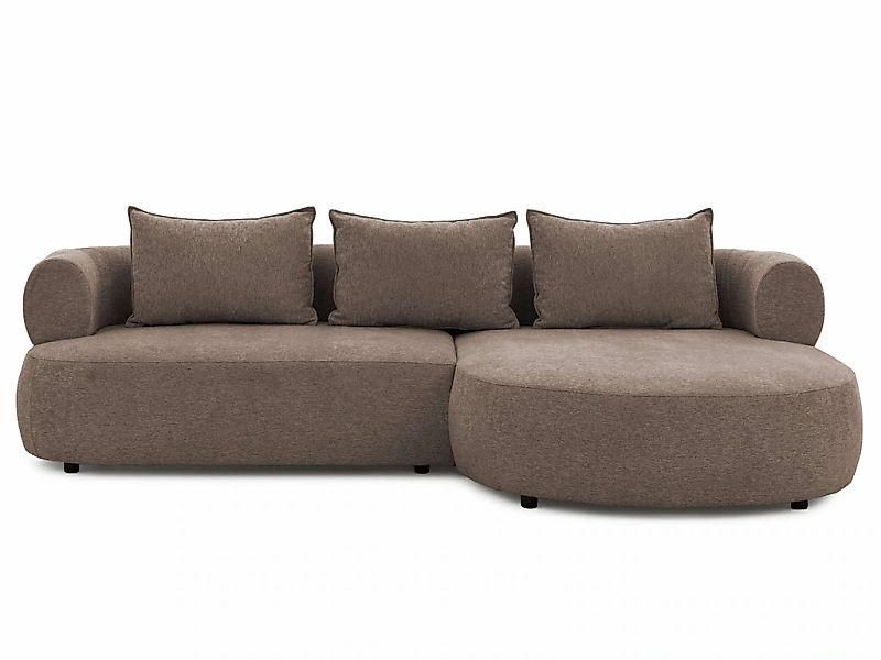 Home affaire Ecksofa "LUSSAC L-Form Design-Sofa mit Zierkissen, Maße B/T/H: günstig online kaufen