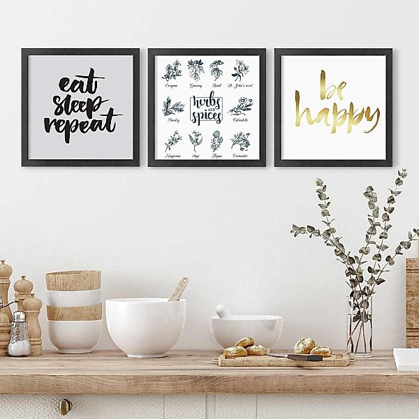 PHOTOLINI Bilderrahmen Poster-Einzelrahmen Modern Schmal günstig online kaufen
