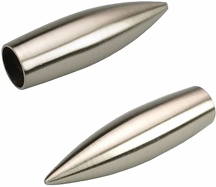 Liedeco Gardinenstangen-Endstück »Bullet«, (Set, 2 St.), für Gardinenstange günstig online kaufen