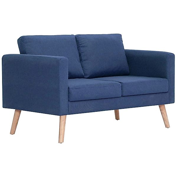 vidaXL 2-Sitzer-Sofa Stoff Blau Modell 2 günstig online kaufen